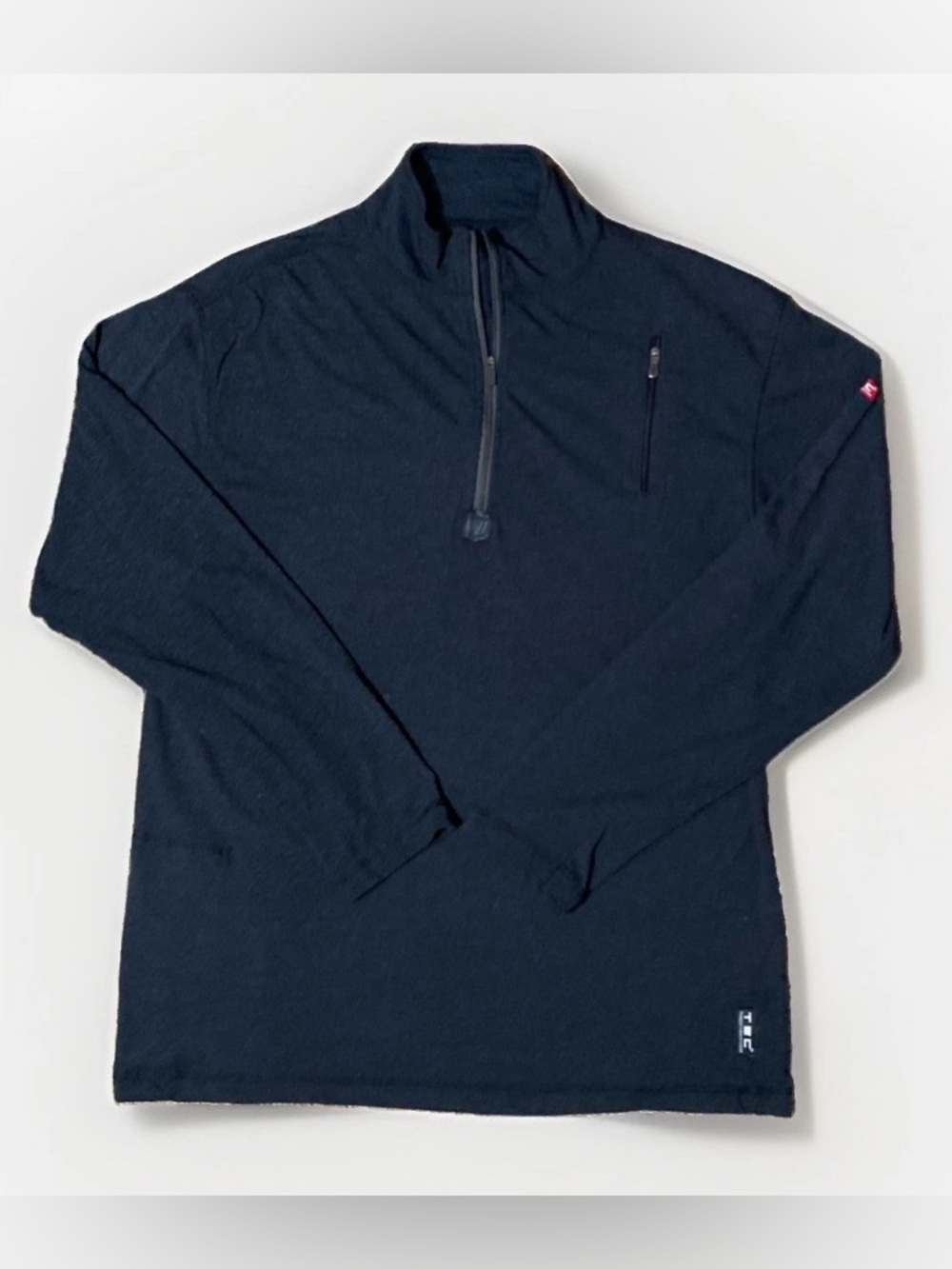SCOTTeVEST SeV SJ Qzip Black 1/4 Zip Pullover Sweater Shirt Men's Medium